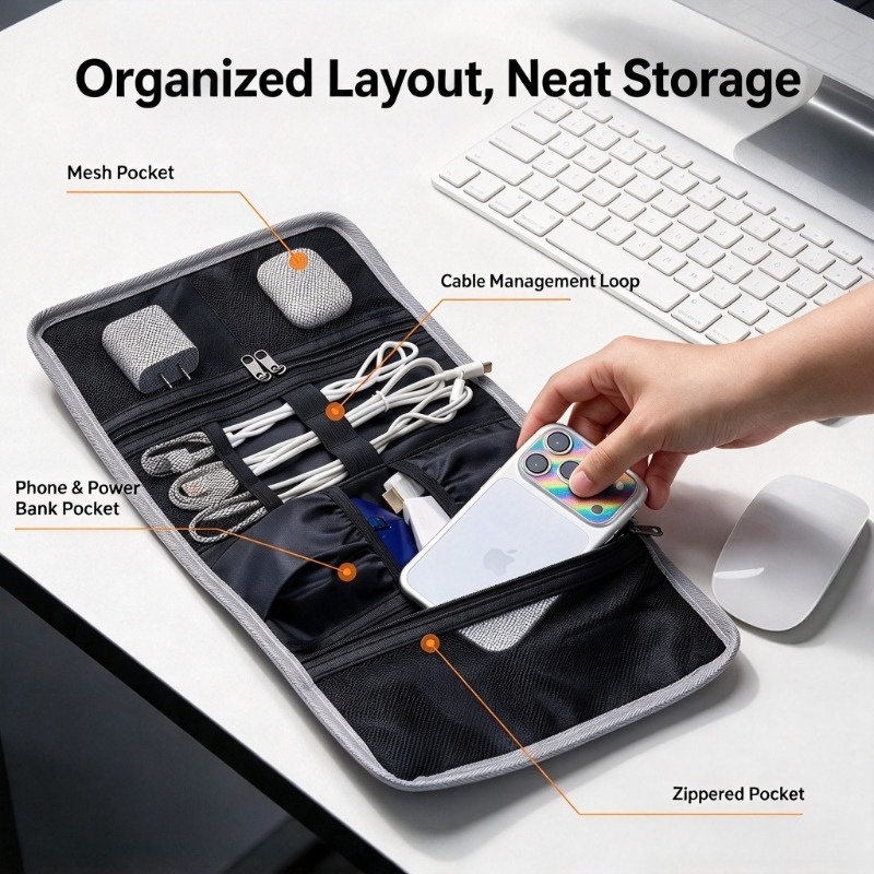 Reistas met grote capaciteit v - Tech Accessories Travel Organizer Pouch recensie en prijs